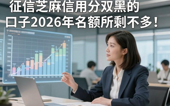 征信芝麻信用分双黑的口子2026年名额所剩不多！专业说明5个征信芝麻信用分双黑的借钱稳下的口子