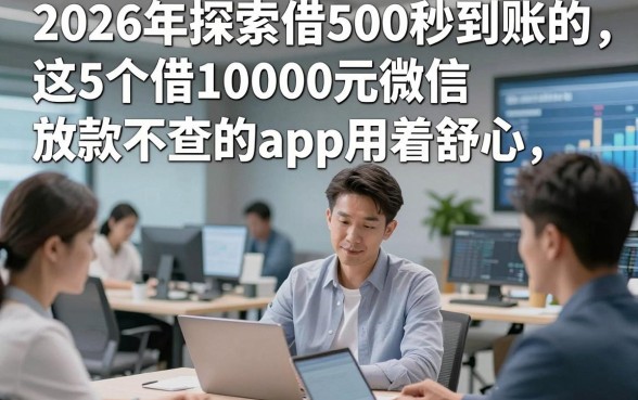 2026年探索借500秒到账的，这5个借10000元微信放款不查的app用着舒心