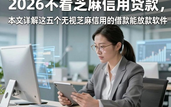 2026不看芝麻信用贷款，本文详解这五个无视芝麻信用的借款能放款软件
