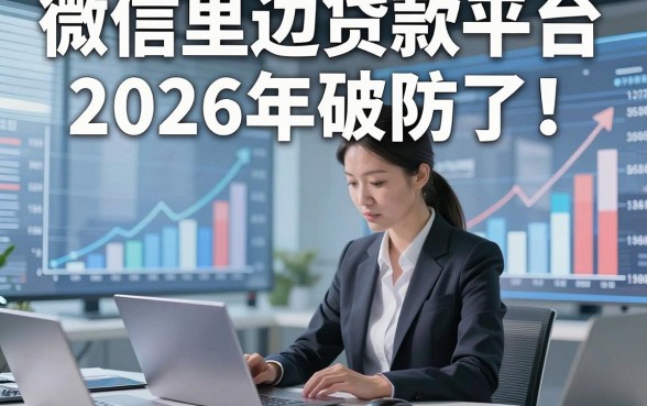 微信里边贷款平台2026年破防了！本篇为您权威解读！