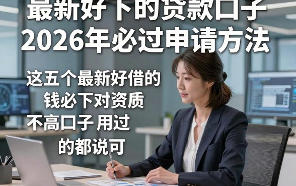 最新好下的贷款口子2026年必过申请方法，这五个最新好借的钱必下对资质要求不高口子用过的都说可