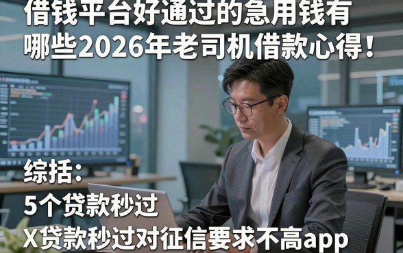 借钱平台好通过的急用钱有哪些2026年老司机借款心得！综括5个贷款秒过对征信要求不高app