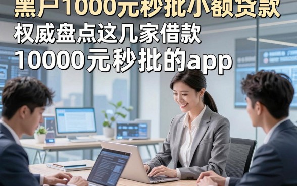 黑户1000元秒批小额贷款，权威盘点这几家借款10000元秒批的app