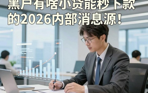 黑户有啥小贷能秒下款的2026内部消息源！本篇详解5类贴合应急用钱用户的网贷平台