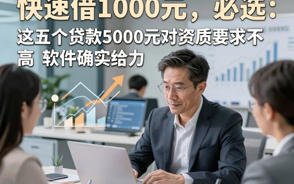 快速借1000元，必选​这五个贷款5000元对资质要求不高软件确实给力