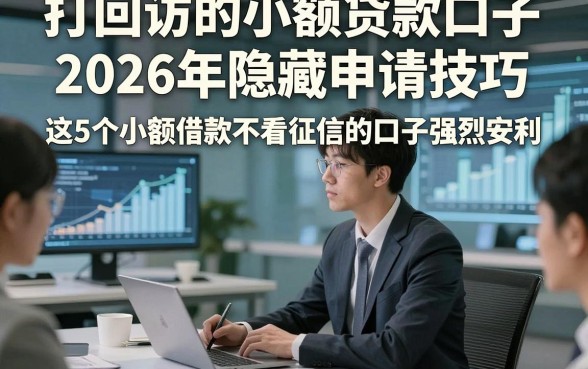 打回访的小额贷款口子2026年隐藏申请技巧，这5个小额借款不看征信的口子强烈安利