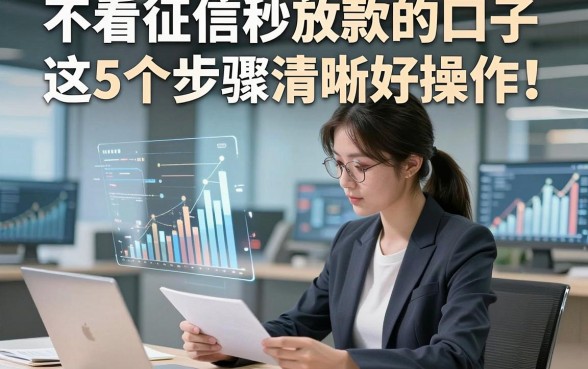 不看征信秒放款的口子这5个步骤清晰好操作！本篇为您隆重阐释！