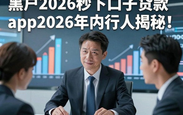 黑户2026秒下口子贷款app2026年内行人揭秘！本篇解说这5个借款3000元秒批的无视的平台