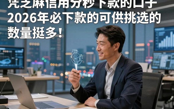 凭芝麻信用分秒下款的口子2026年必下款的可供挑选的数量挺多！，今天详细评点这五个黑户网贷口子！