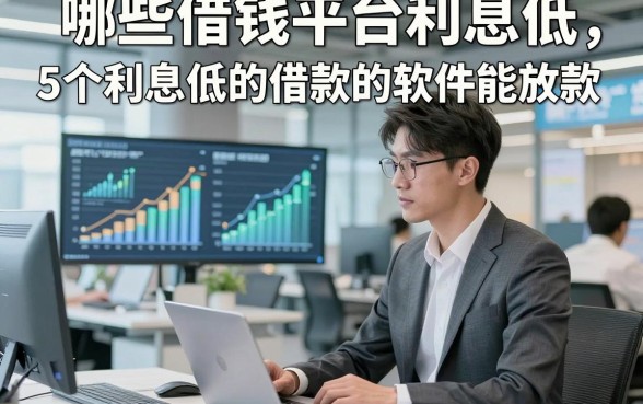哪些借钱平台利息低，详述​5个利息低的借款的软件能放款