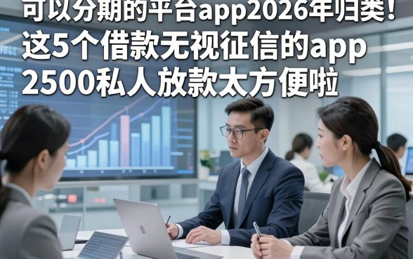 可以分期的平台app2026年归类​！这5个借款无视征信的app2500私人放款太方便啦