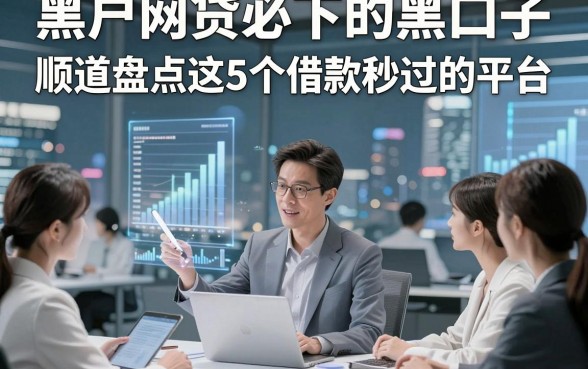 黑户网贷必下的黑口子，顺道盘点这5个借款秒过的平台