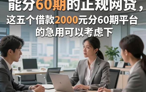 能分60期的正规网贷，这五个借款2000元分60期平台的急用可以考虑下
