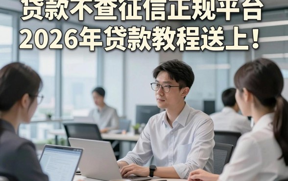 贷款不查征信正规平台2026年贷款教程送上！本文收集5个无视征信借钱必下款的app