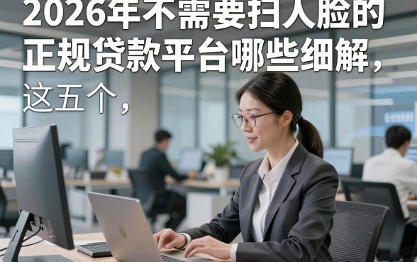 2026年不需要扫人脸的正规贷款平台哪些细解​这五个，本文为您隆重公布！