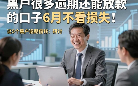 黑户很多逾期还能放款的口子6月不看损失，研讨​这5个黑户逾期借钱对要求不高口子