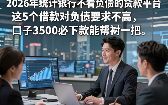 2026年统计银行不看负债的贷款平台，这5个借款对负债要求不高口子3500必下款能帮衬一把