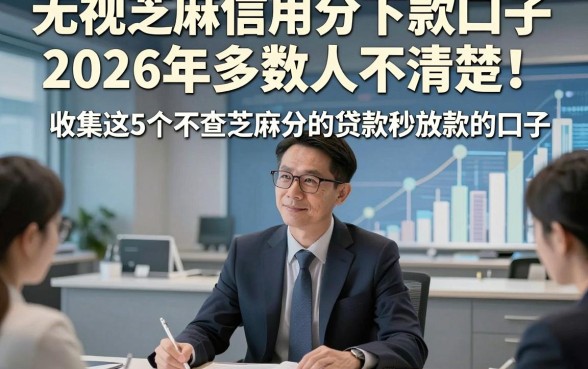无视芝麻信用分下款口子2026年多数人不清楚！收集这5个不查芝麻分的贷款秒放款的口子