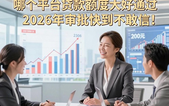 哪个平台贷款额度大好通过2026年审批快到不敢信！隆重呈现这五个网贷2000元对资质要求不高软件