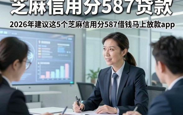 芝麻信用分587贷款，2026年建议这5个芝麻信用分587借钱马上放款app