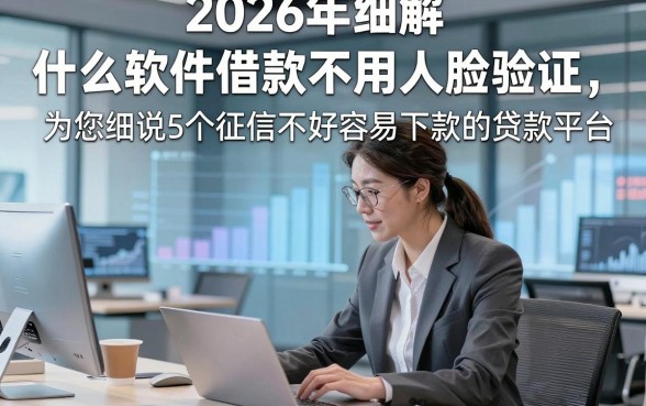 2026年细解​什么软件借款不用人脸验证，为您细说5个征信不好容易下款的贷款平台