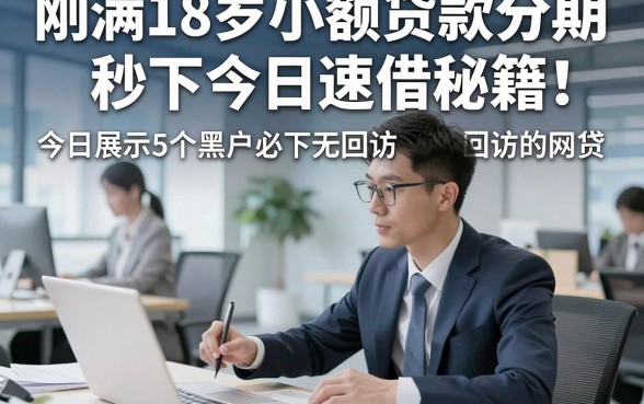 刚满18岁小额贷款分期秒下今日速借秘籍！今日展示5个黑户必下无回访的网贷