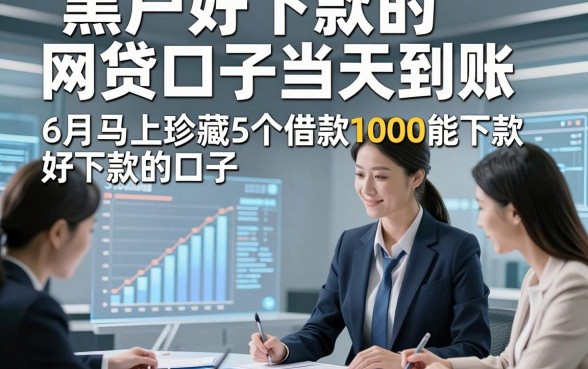 黑户好下款的网贷口子当天到账，6月马上珍藏5个借款好下款的口子1000能下款