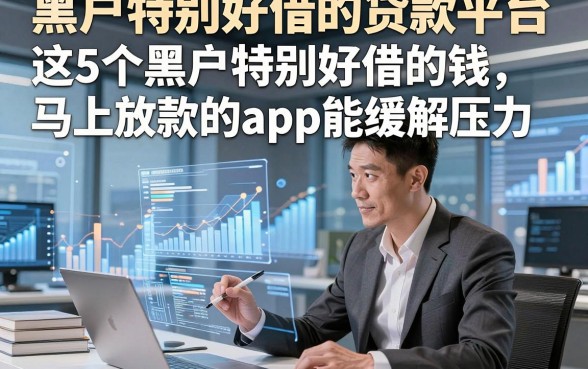 黑户特别好借的贷款平台，这5个黑户特别好借的钱马上放款的app能缓解压力