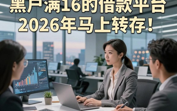 黑户满16的借款平台2026年马上转存！评点这5个黑户满16借钱对要求不高自动放款的app