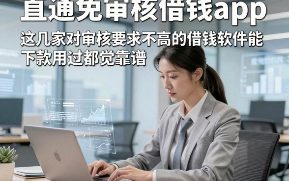 直通免审核借钱app，这几家对审核要求不高的借钱软件能下款用过都觉靠谱