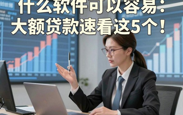 什么软件可以容易大额贷款速看这5个！本篇为您深度汇聚！