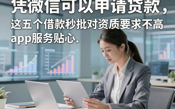 凭微信可以申请贷款，这五个借款秒批对资质要求不高app服务贴心
