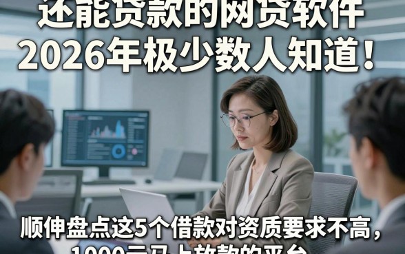 还能贷款的网贷软件2026年极少数人知道！顺便盘点这5个借款对资质要求不高1000元马上放款的平台