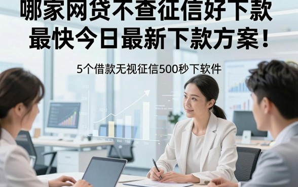 哪家网贷不查征信好下款最快今日最新下款方案！归结​5个借款无视征信500秒下软件