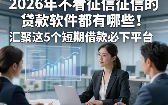 2026年不看征信征信的贷款软件都有哪些！汇聚这5个短期借款必下平台
