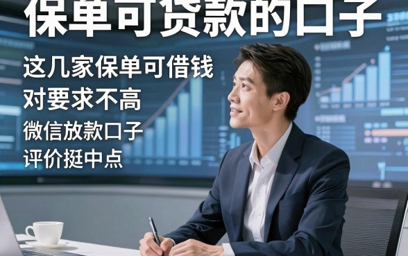 保单可贷款的口子，这几家保单可借钱对要求不高微信放款口子评价挺中肯