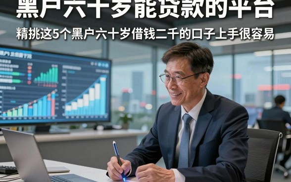 黑户六十岁能贷款的平台，精挑这5个黑户六十岁借钱二千的口子上手很容易