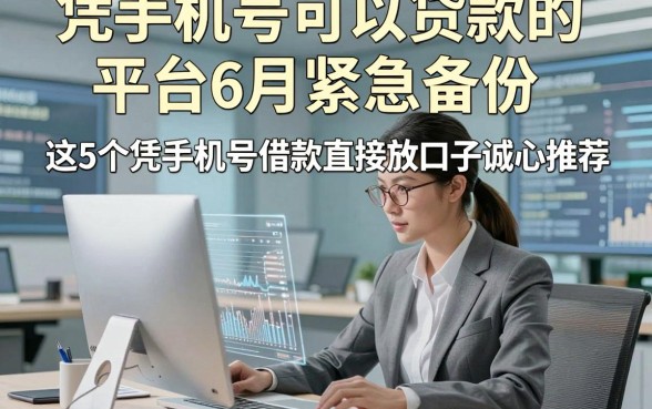 凭手机号可以贷款的平台6月紧急备份，这5个凭手机号借款直接放款口子诚心推荐