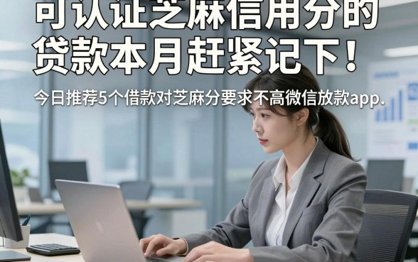 可认证芝麻信用分的贷款本月赶紧记下‌！今日推荐5个借款对芝麻分要求不高微信放款app