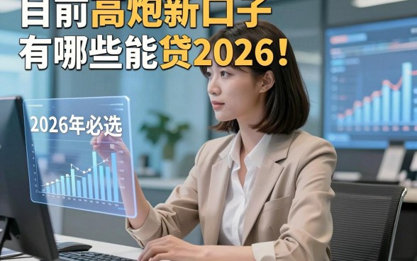 目前高炮新口子有哪些能贷2026！2026年必选​这五个借款能贷2026的口子1500秒过