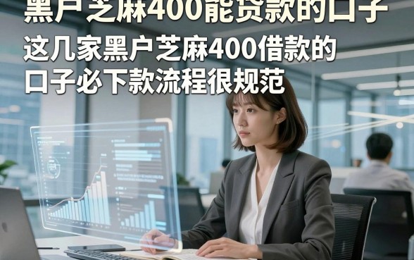 黑户芝麻400能贷款的口子，这几家黑户芝麻400借款的口子必下款流程很规范