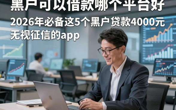黑户可以借款哪个平台好，2026年必备这5个黑户贷款4000元无视征信的app