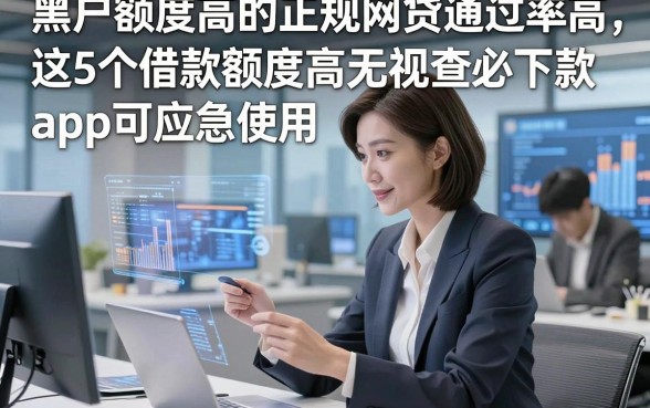 黑户额度高的正规网贷通过率高，这5个借款额度高无视查必下款app可应急使用