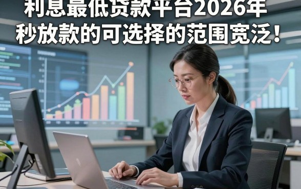 利息最低贷款平台2026年秒放款的可选择的范围宽泛！，本文为您隆重详解这5个黑户网贷app！