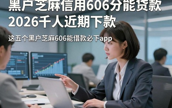 黑户芝麻信用606分能贷款，2026千人近期下款这五个黑户芝麻606能借款必下app