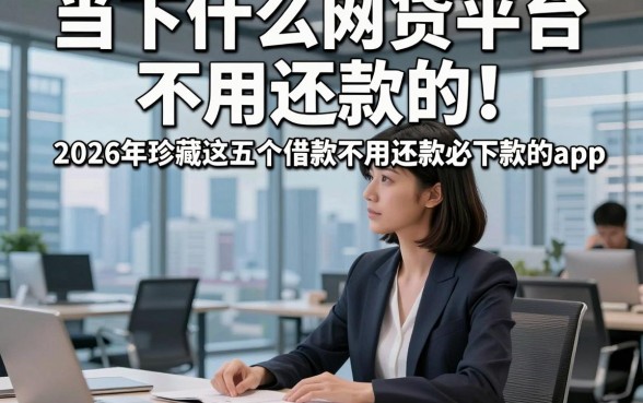 当下什么网贷平台不用还款的！2026年珍藏这五个借款不用还款必下款的app