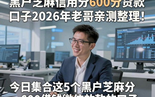 黑户芝麻信用分600分贷款口子2026年老哥亲测整理！今日集合这5个黑户芝麻分600借钱微信放款的口子