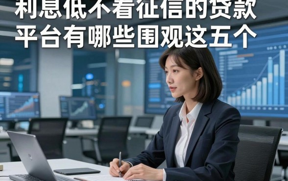 利息低不看征信的贷款平台有哪些围观这五个​，本篇为您详细总结！
