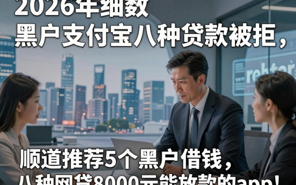 2026年细数​黑户支付宝八种贷款被拒，顺道推荐5个黑户借钱八种网贷8000元能放款的app