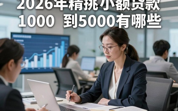 2026年精挑​小额贷款1000到5000有哪些，详述这5个2026可以借款的平台